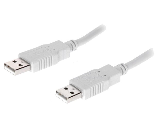 Kabel; USB 2.0; USB-A-stekker,aan beide zijden; 1,8m; grijs Kabel; USB 2.0; USB-A-stekker,aan beide zijden; 1,8m; grijs